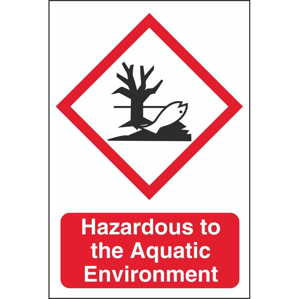 Hazardous To The Aquatic Environment GHS Environmental Hazard Signs