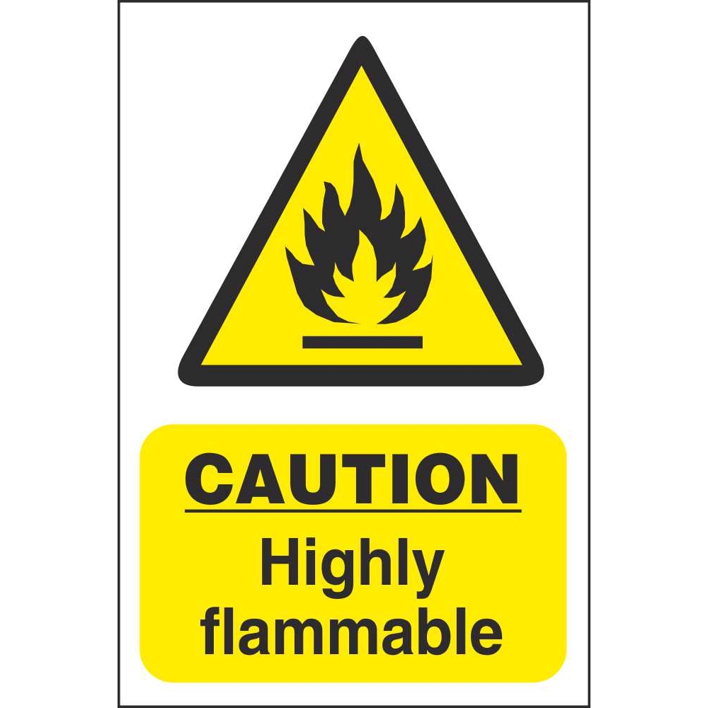Caution Highly Flammable Signs | Fire Prevention Safety Signs