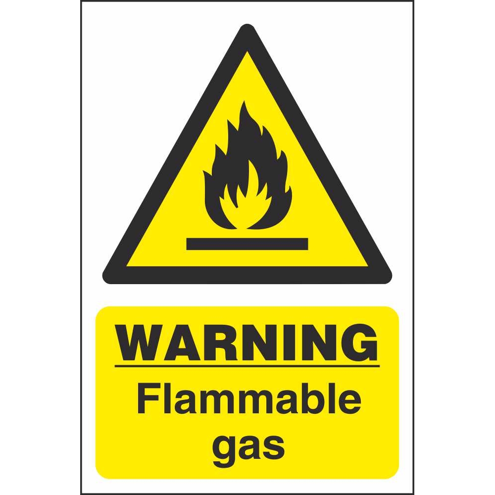 Flammable Gas Warning Signs Chemical Hazards Workplace Safety Signs