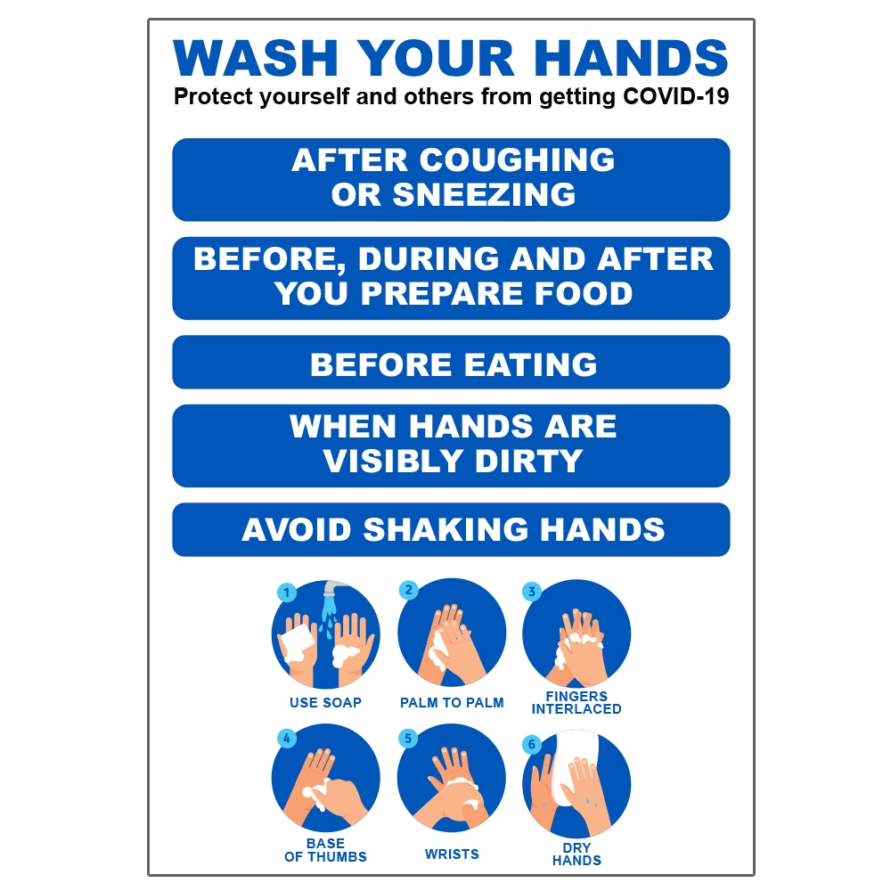 Wash Your Hands Covid-19 Sign Coronavirus Ireland