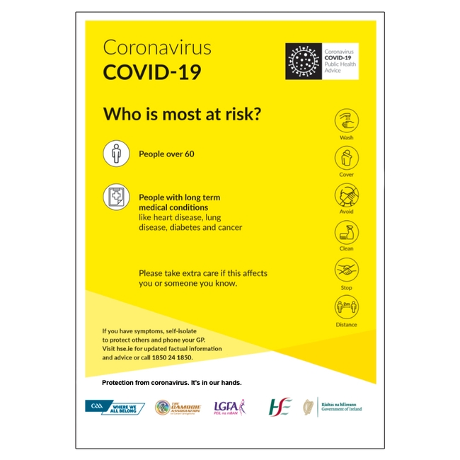 COVID-19 GAA Signs Covid Guidelines