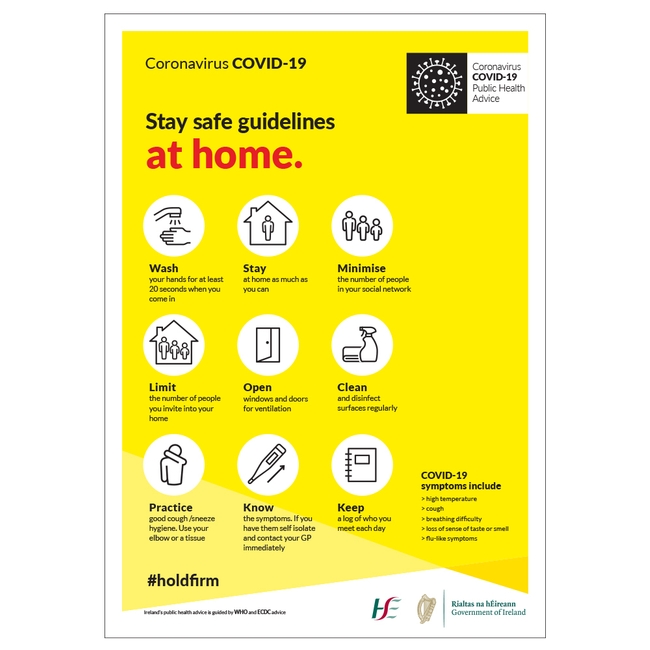 HSE Posters Stay Safe Signs Social Distancing