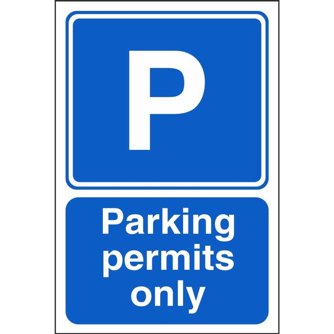 Parking Permits Only Signs | Car Park Information Safety Signs Ireland