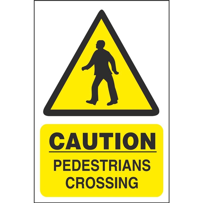 Caution Pedestrians Crossing Signs | Car Park Warning Signs