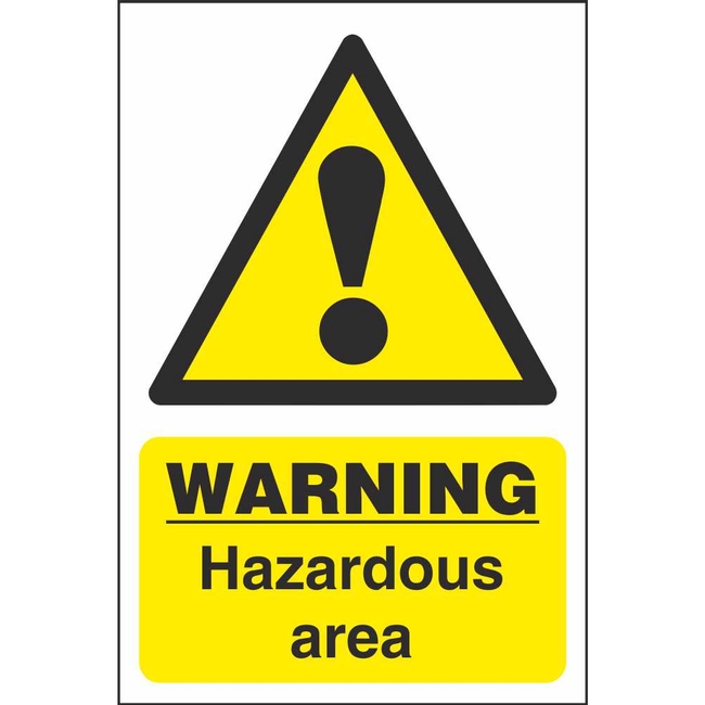 Warning Hazardous Area Signs | Hazard Construction Safety Signs Ireland