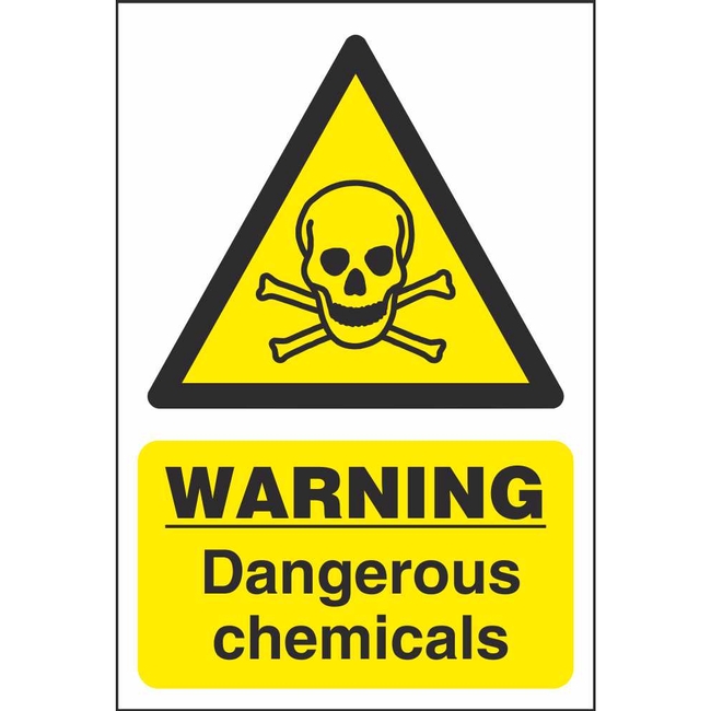 Warning Dangerous Chemicals Signs | Dangerous Goods Safety Signs