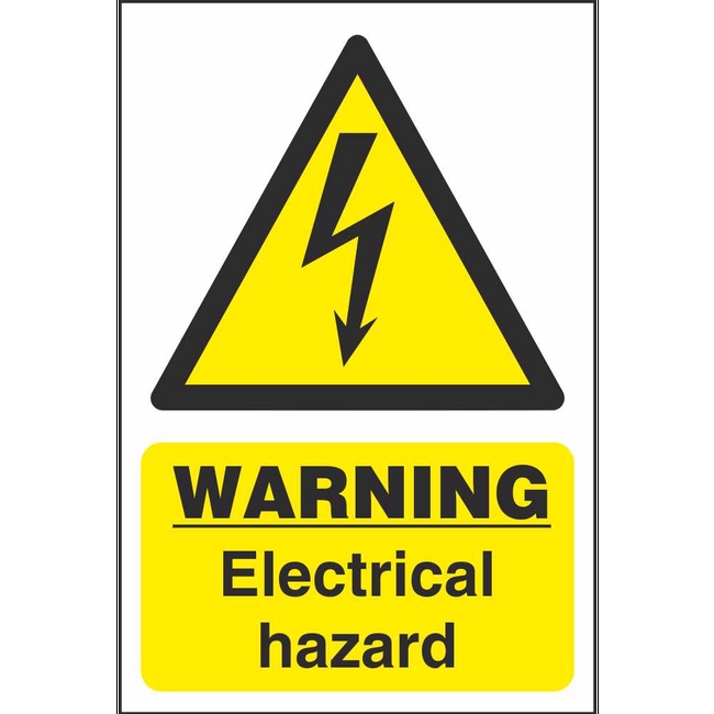 Electrical Hazard Warning Signs | Electrical Hazard Safety Signs