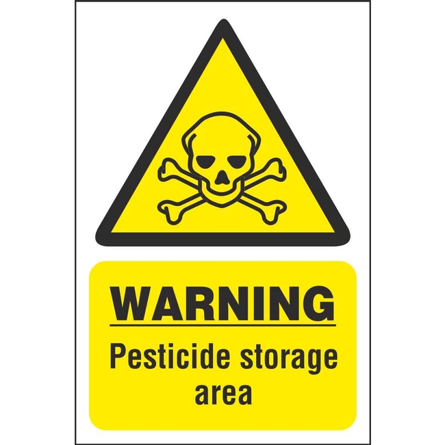 Warning Pesticide Storage Area Farm Signs | Hazard Farm Safety Signs