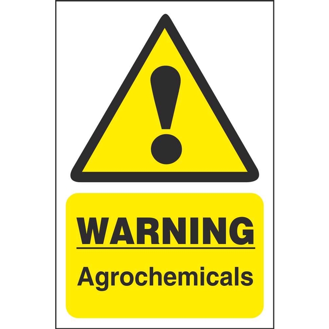 Warning Agrochemicals Farm Signs | Hazard Farm Safety Signs Ireland