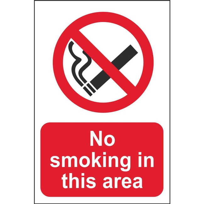 No Smoking In This Area Signs | Fire Prevention Safety Signs Ireland