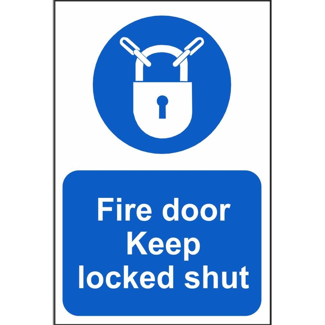 Automatic Fire Door Keep Locked Shut Signs | Fire Action Safety Signs