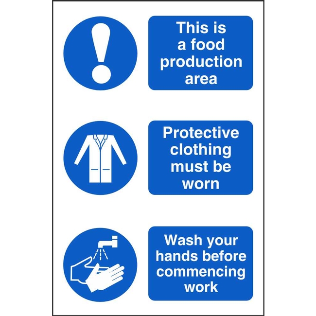 This Is A Food Production Area Protective Clothing Must Be Worn ...