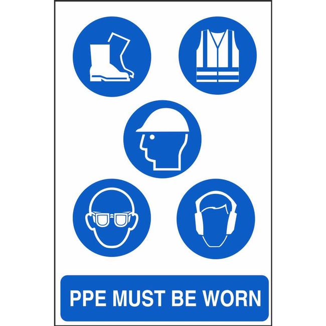 PPE Must Be Worn Signs | Multi Message Workplace Safety Signs Ireland