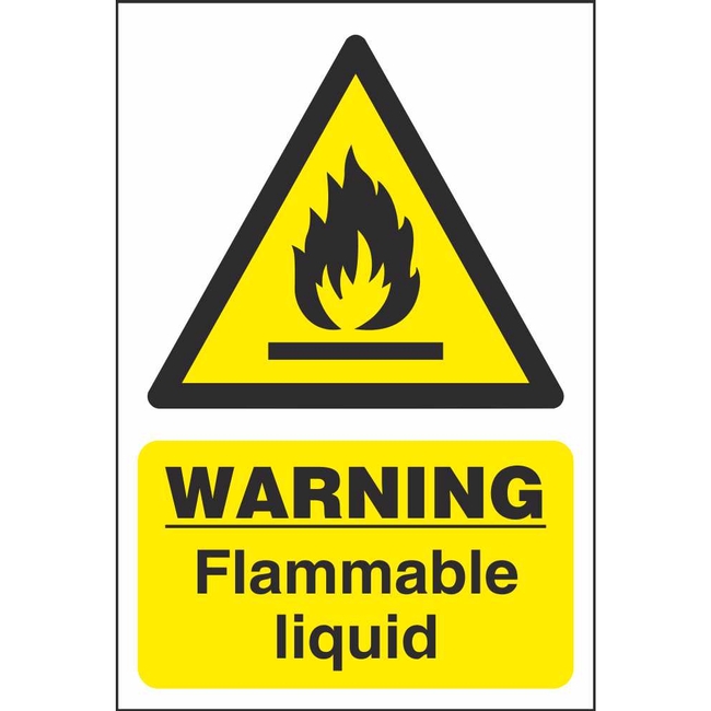 Flammable Liquid Warning Chemical Hazards Workplace Safety Signs