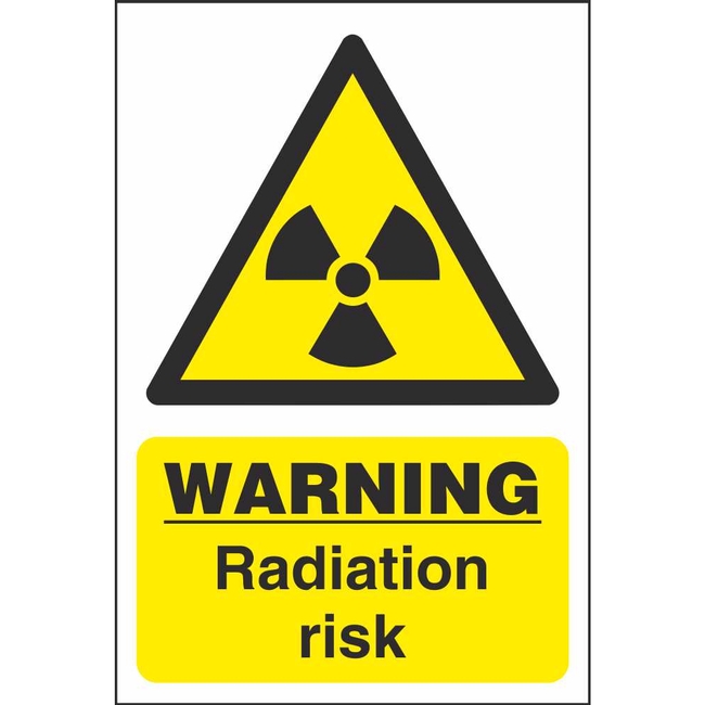 Warning Radiation Risk Radiation Hazard Signs | Workplace Safety Signs