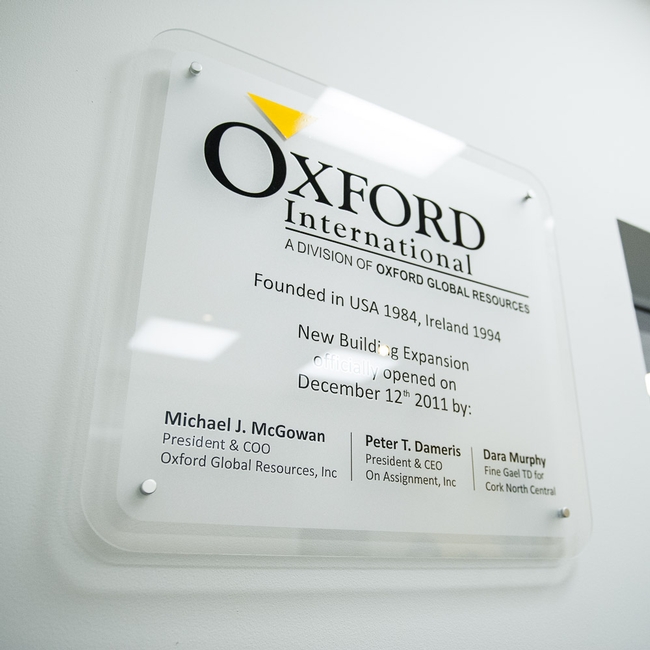 Office Wall Plaques PD Signs Plaque Signs Ireland Cork, Dublin, Galway