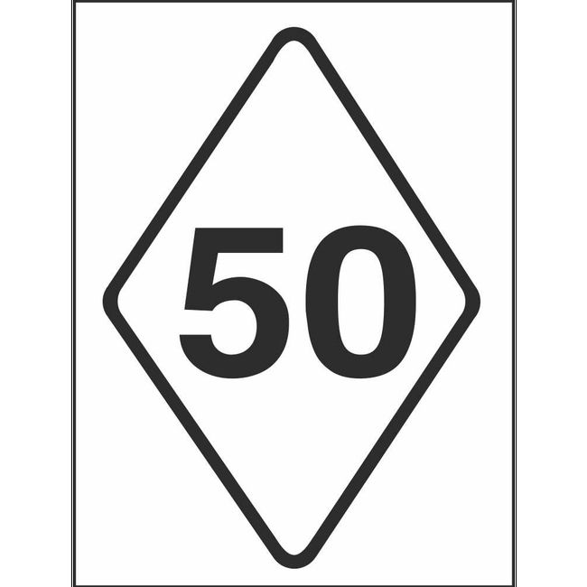 RUS 033 LRT Speed Limit | Regulatory Traffic Road Safety Signs Ireland