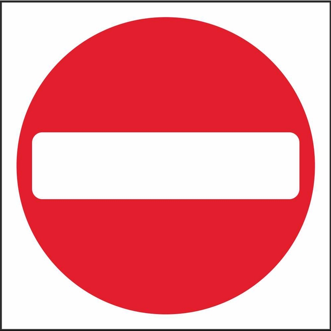 RUS 050 No Entry | Regulatory Traffic Road Safety Signs Ireland