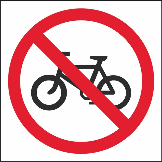 RUS 055 No Pedal Cycles | Regulatory Traffic Road Safety Signs Ireland