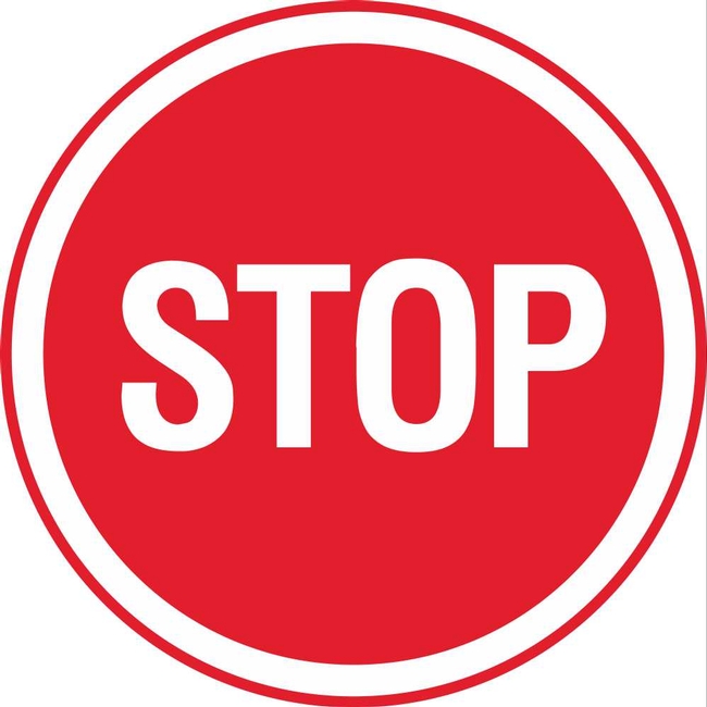 RUS 060 Stop (Circular Shaped) | Regulatory Traffic Road Signs