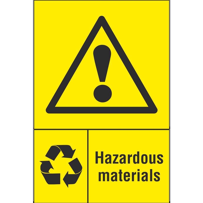 Hazardous Materials Hazardous Waste Recycling Signs Ireland