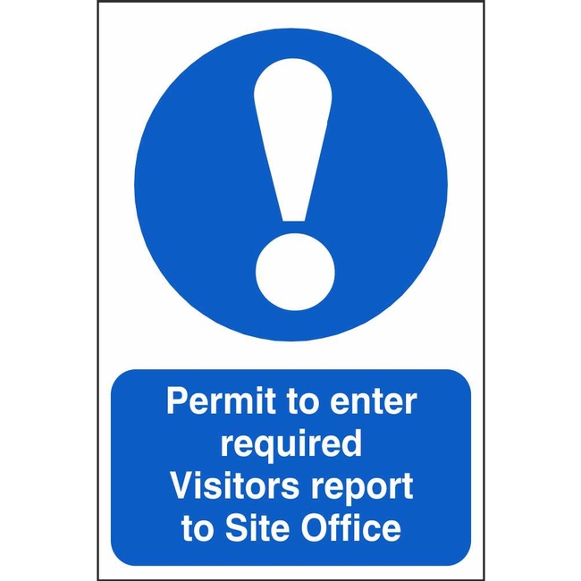 Permit To Enter Required Signs | Mandatory Security Safety Signs