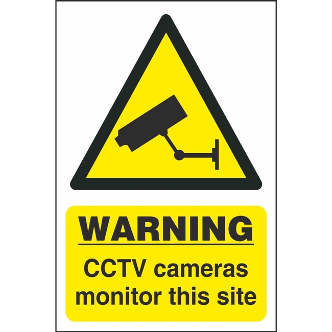 CCTV Cameras Monitor This Site Signs | Warning Security Safety Signs