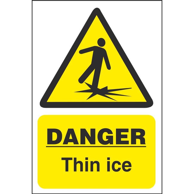 Danger Thin Ice Signs | Water Hazard Safety Signs Ireland