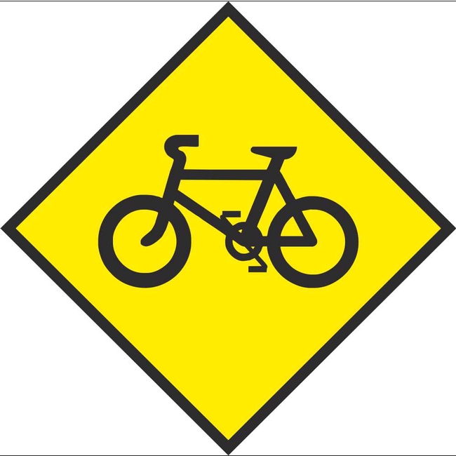 W 143 Cyclists Warning | Road Warning Signs Ireland | PD Signs