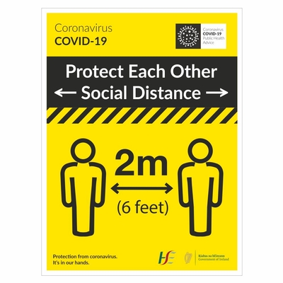 Social Distancing Posters HSE Coronavirus COVID-19 Signage