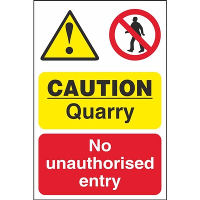 Quarry Notice Safety Signs Ireland | Pat Dennehy Signs Cork