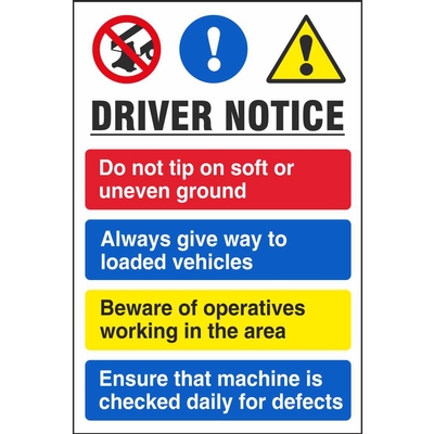 Multi Notice Construction Safety Signs Ireland | PD Signs Cork