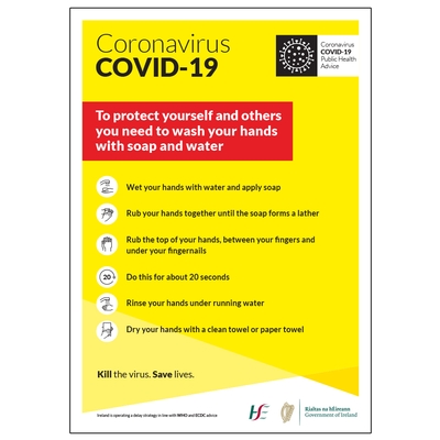 Social Distancing Posters HSE Coronavirus COVID-19 Signage