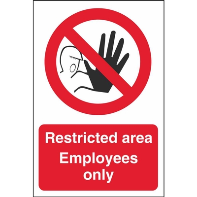 Prohibition Workplace Safety Signs Ireland | Pat Dennehy Signs Cork