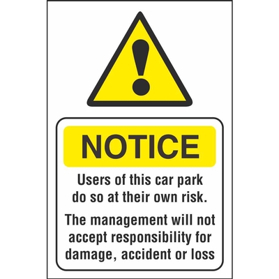 Disclaimer Notice Signs Ireland | Pat Dennehy Signs