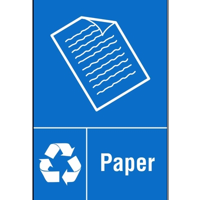 Paper Waste Recycling Signs Ireland | Pat Dennehy Signs Cork